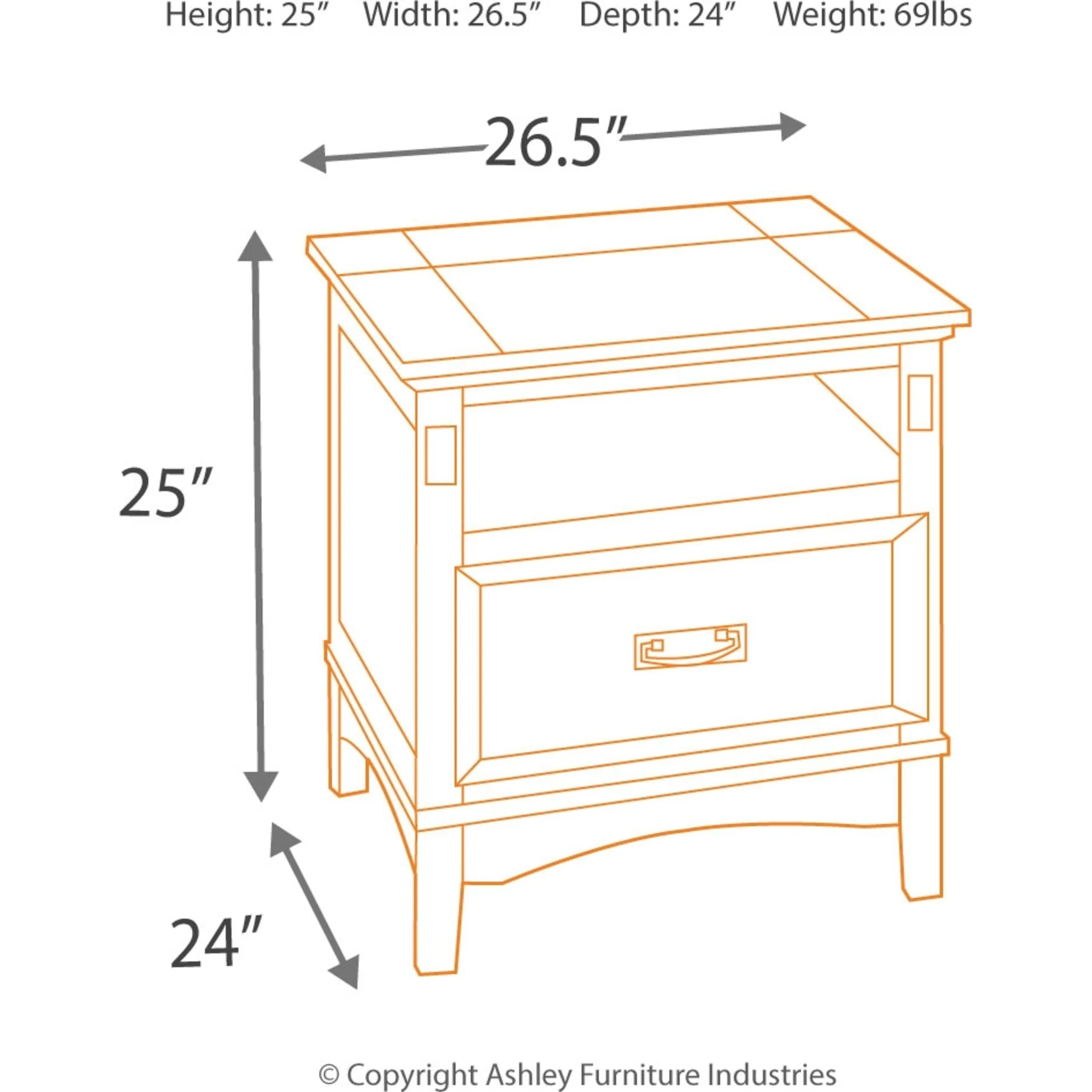 Cross Island Rectangle End Table - Image 11