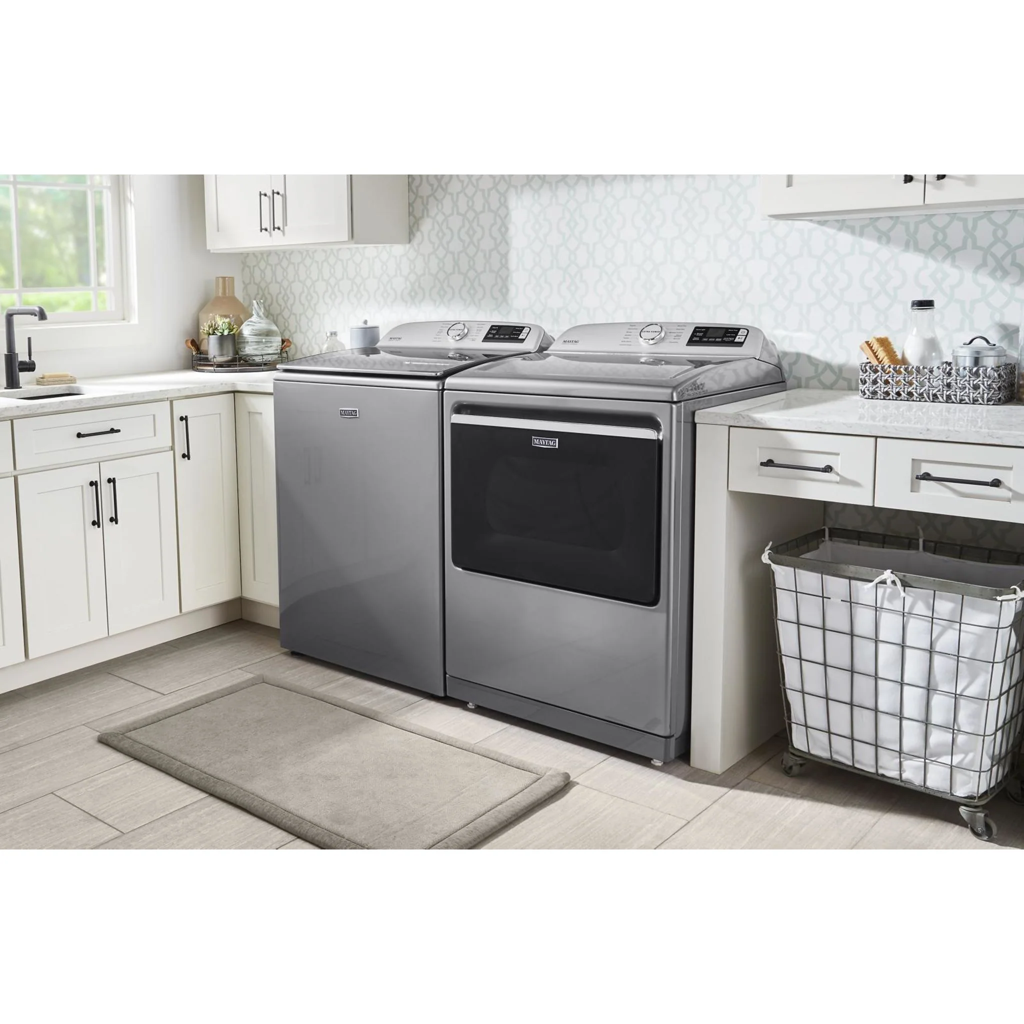 Maytag Smart Top Load Gas Dryer with Extra Power Button - 7.4 cu.ft. - Metallic Slate (MGD7230HC) - Image 18