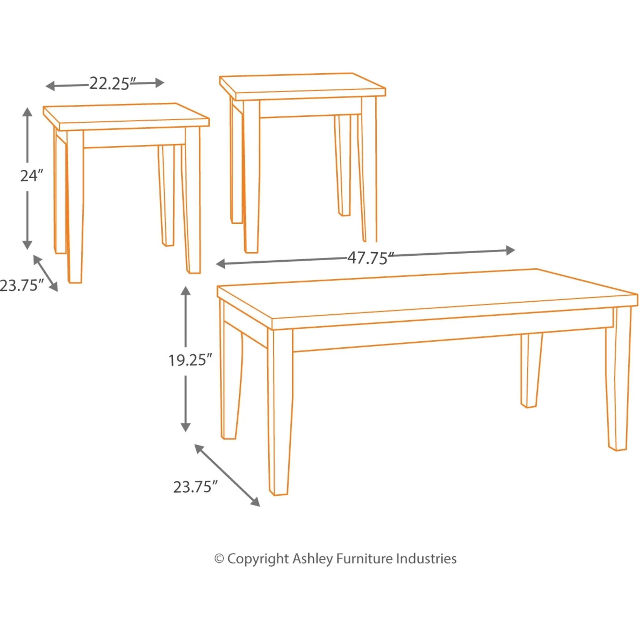 Theo Occasional Table Set (set of 3) - Image 4