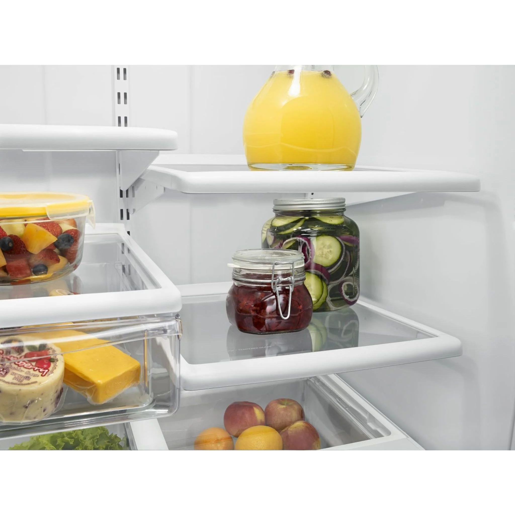 Whirlpool 22 cu. ft. Bottom-Freezer Refrigerator with Freezer Drawer -White-on-White (WRB322DMBW) - Image 26